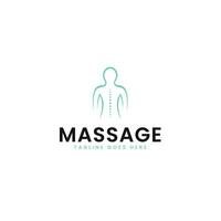 massagem terapia logotipo Projeto ilustração idéia vetor