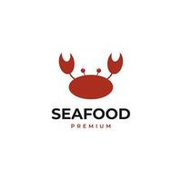 caranguejo logotipo Projeto para frutos do mar restaurante ilustração idéia vetor