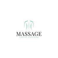 massagem terapia logotipo Projeto ilustração idéia vetor