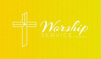 adoração serviço cristão fundo ilustração bandeira vetor