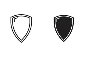 proteção escudo ícone. salvaguardando segurança e segurança vetor