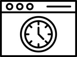 ícone de linha de velocidade da página vetor