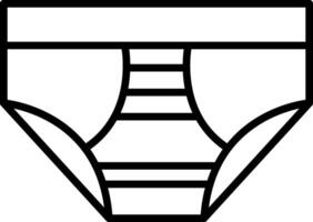 ícone de linha de roupas íntimas vetor
