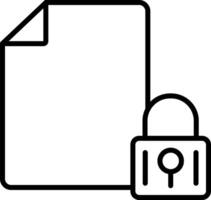 ícone de linha de dados criptografados vetor