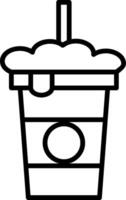 ícone da linha de refrigerante vetor