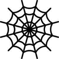 ícone de linha de teia de aranha vetor