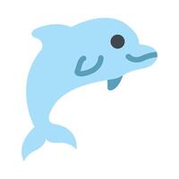 golfinho plano ícone Projeto vetor