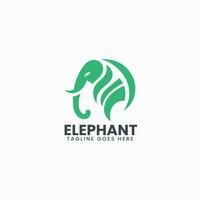 mínimo elefante logotipo Projeto vetor