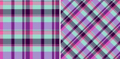 têxtil padronizar do tartan textura fundo com uma tecido Verifica desatado xadrez. vetor