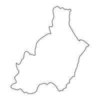 mapa do a província do uma almeria, administrativo divisão do Espanha. ilustração. vetor