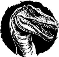Komodo Dragão, Preto e branco ilustração vetor