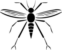 mosquito, Preto e branco ilustração vetor