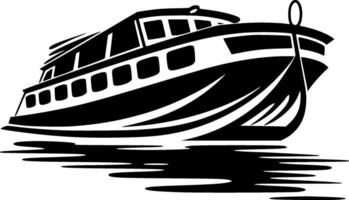 barco, minimalista e simples silhueta - ilustração vetor