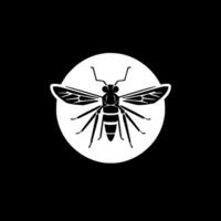 mosquito - minimalista e plano logotipo - ilustração vetor