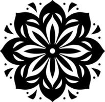 mandala, Preto e branco ilustração vetor