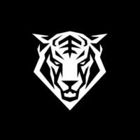 tigre - minimalista e plano logotipo - ilustração vetor