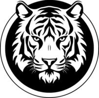 tigre, Preto e branco ilustração vetor