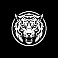 tigre, minimalista e simples silhueta - ilustração vetor
