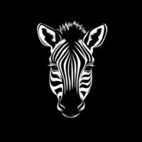 zebra bebê, minimalista e simples silhueta - ilustração vetor