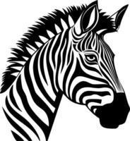 zebra, Preto e branco ilustração vetor