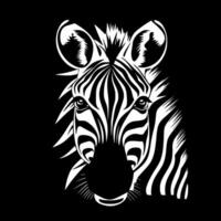 zebra bebê - minimalista e plano logotipo - ilustração vetor