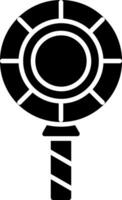 ícone de glifo de pirulito vetor