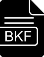 bkf Arquivo formato glifo ícone vetor