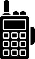 ícone de glifo de walkie talkie vetor