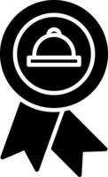 ícone de glifo de refeição vetor