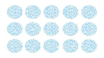 dinâmico azul fundo com círculos. branco chuva padronizar. abstrato moderno textura para seu Projeto. padronizar com arredondado linhas. verão chuva vetor