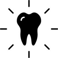 ícone de glifo de atendimento odontológico vetor