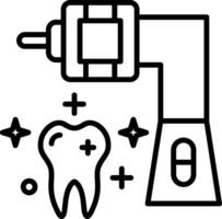 ícone de linha de máquina de enchimento vetor