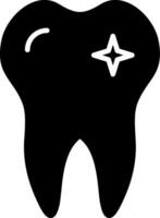 ícone de glifo de dentes vetor