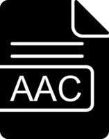 aac Arquivo formato glifo ícone vetor