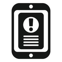 conectados tábua aviso Legal ícone simples . privacidade aviso prévio vetor
