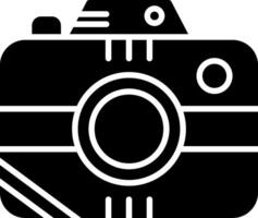 ícone de glifo de câmera fotográfica vetor