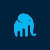 logotipo do elefante da contabilidade vetor