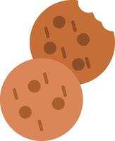 ícone plano de biscoito vetor