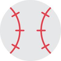 ícone plano de beisebol vetor