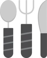ícone plano de utensílios de cozinha vetor