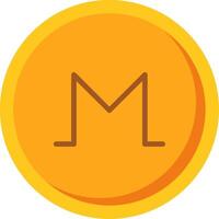 Monero plano ícone vetor