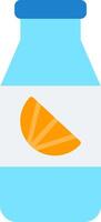 ícone plano de suco de laranja vetor
