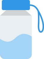 ícone plano de garrafa de água vetor