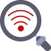 ícone plano de wi-fi vetor