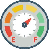 ícone plano de medidor vetor