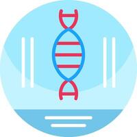 dna vertente plano ícone vetor