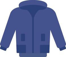 ícone plano de jaqueta vetor