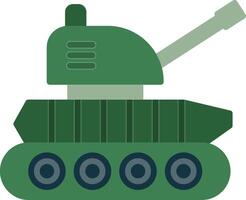 ícone plano do tanque vetor
