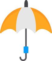 ícone plano de guarda-chuva vetor