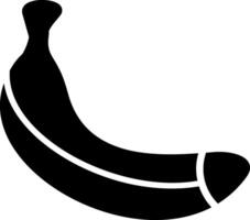 ícone de glifo de banana vetor